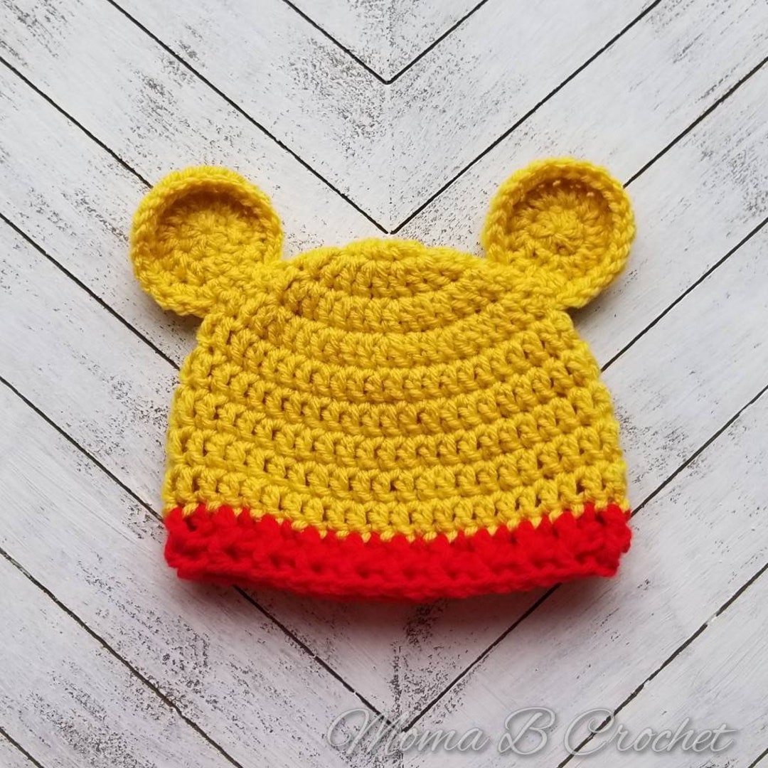 Crochet Winnie the Pooh Hat Winnie the Pooh Hat Baby Winnie Etsy
