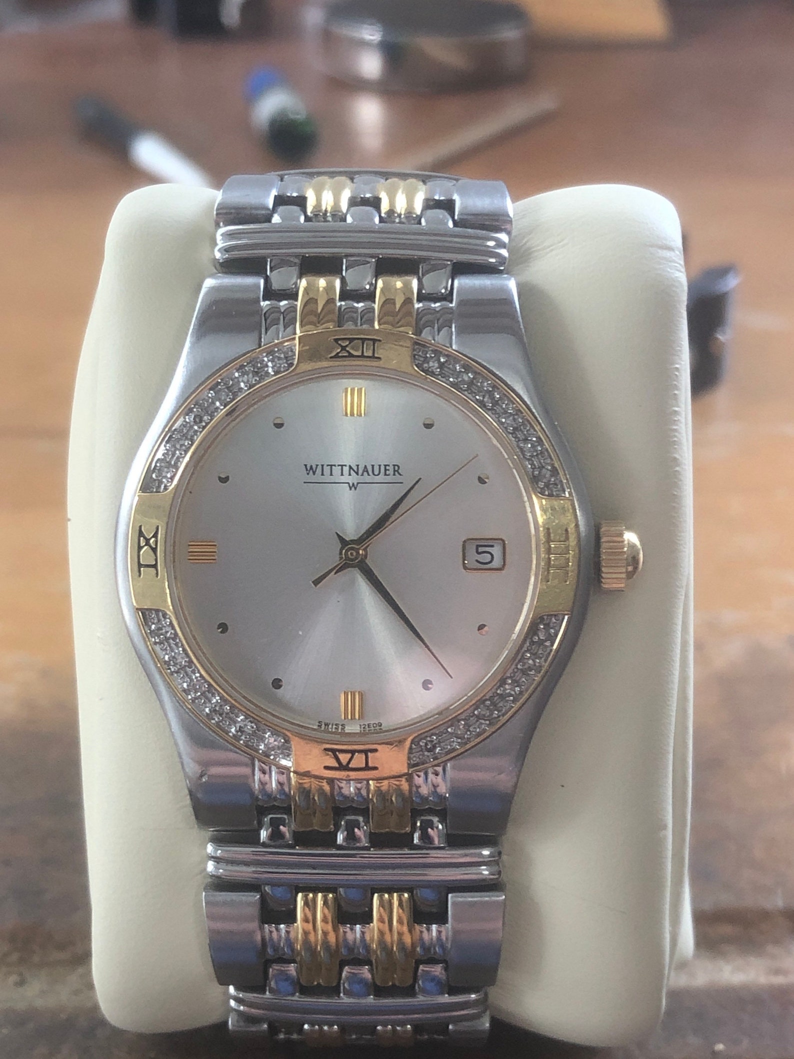 Vintage Wittnauer Diamond Quartz Watch Etsy