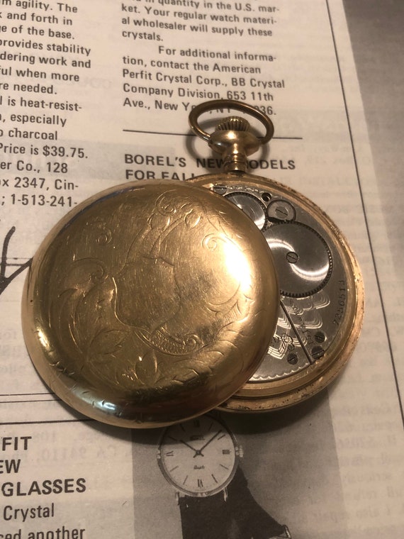 Great for Pendant or Repair! Lovely Antique Victorian Rose Gold Filled Pendant Watch Circa 1900 Needs Repair