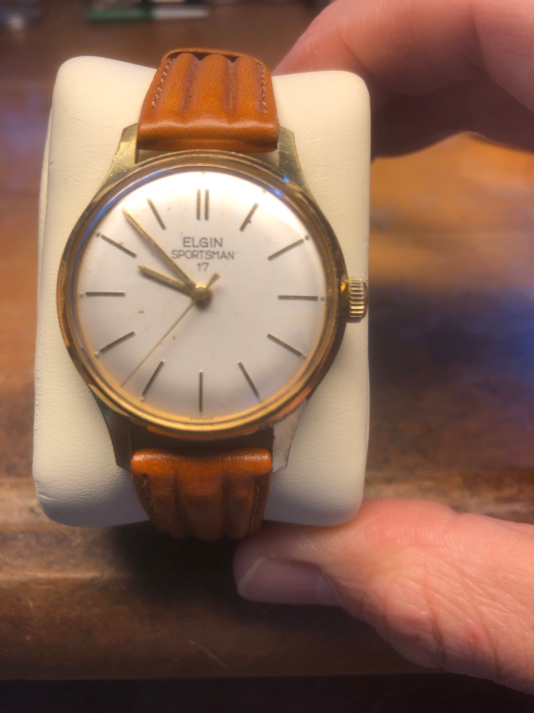 Hermoso oro plateado Vintage Elgin Sportsman reloj de hombre | Etsy México