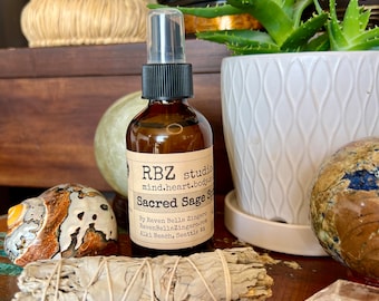 Sacred Sage Smudging Duo | Smoke-Free Smudge Spray + White Sage Bundle