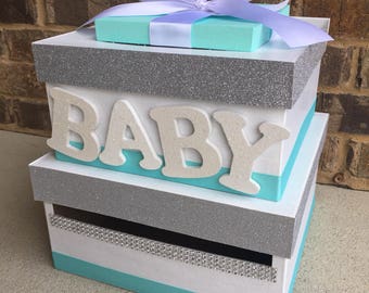 baby shower gift card box ideas
