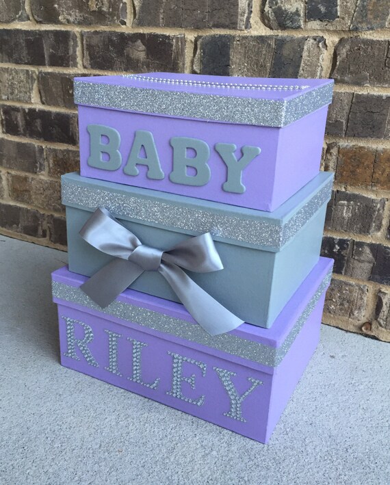 card box for baby shower