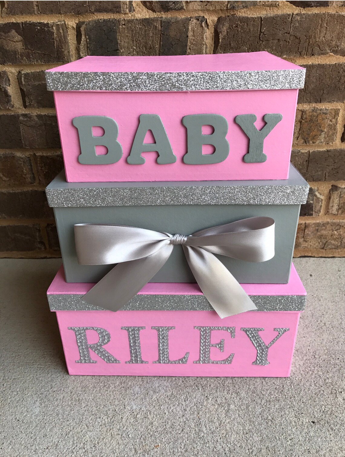 Pink Baby Card Box Giftcard Box and Baby Shower Money Box Etsy