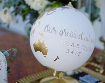 Wedding Guest Book Alternative, Globe Guest Book, Guests Signing Custom World Map, Personalized Reception Signs