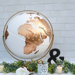 Wedding Guest Globe Custom XL 16 Wedding Globe Limited Availability Great for Large Weddings Guestbook Globe Travel, Adventure image 5