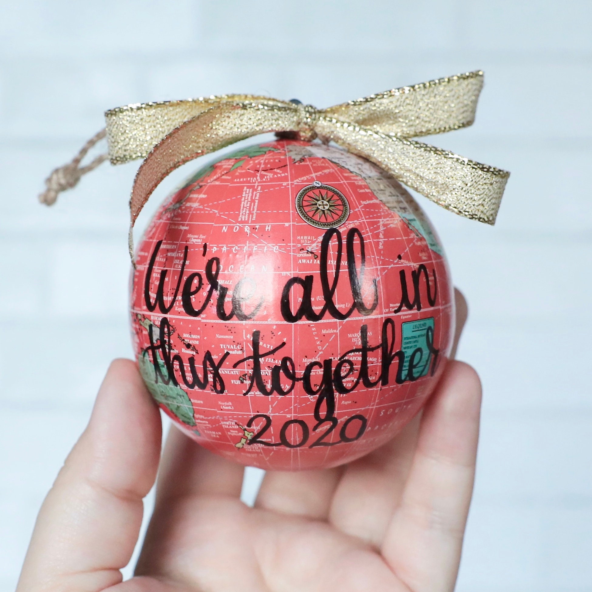 2020 Quarantine Christmas Ornament Pandemic Globe Ornament Etsy Canada