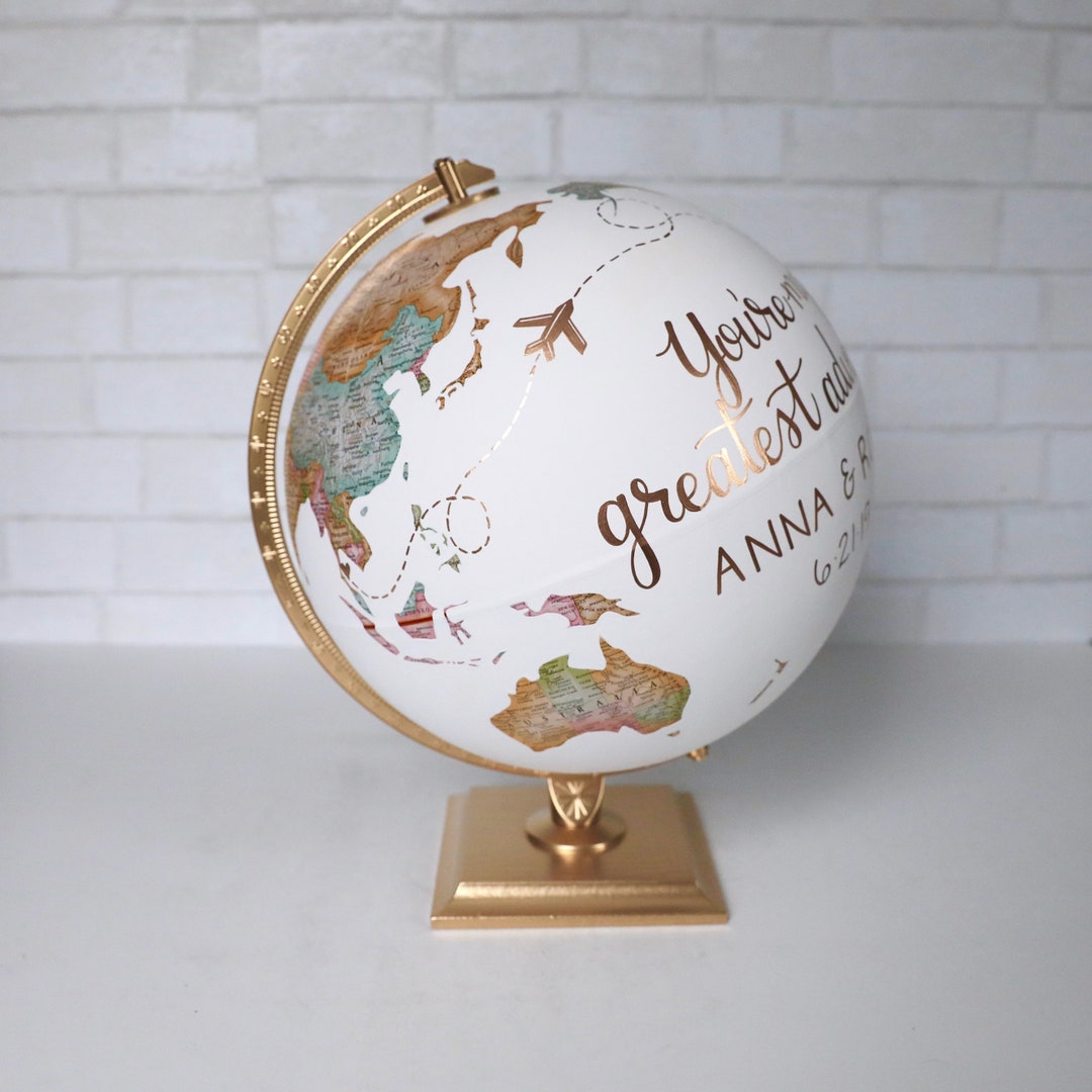 Travel Memory Globe Custom Personalized Pins Marking Vacation ...