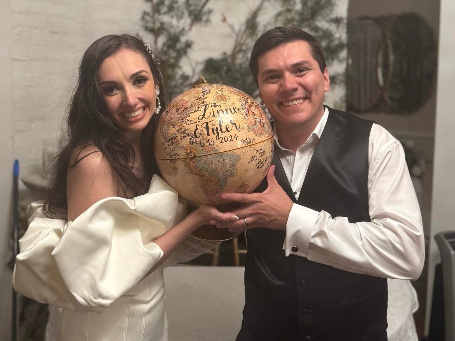 Hand Lettered Ocean Globe