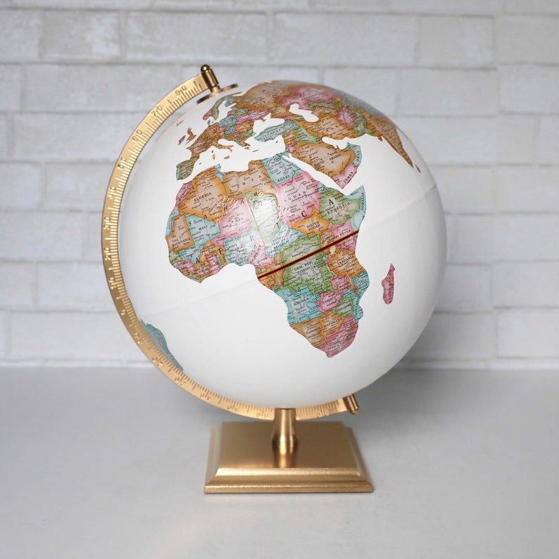 Travel Themed Globe  Custom Globe  Pins Marking Your image 1