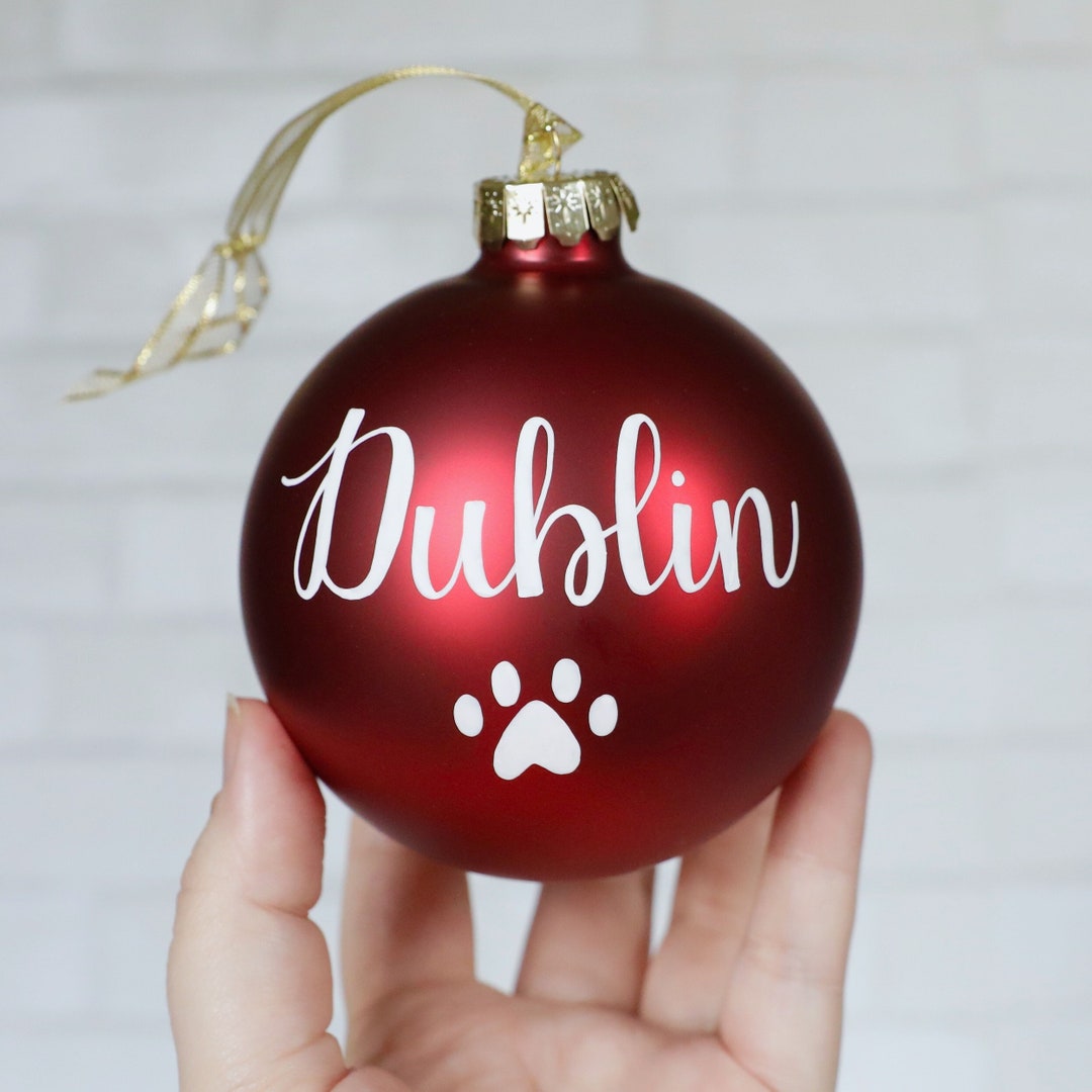 Custom Dog Paw Christmas Ornament main image 1
