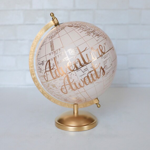 Rose gold globe sale light
