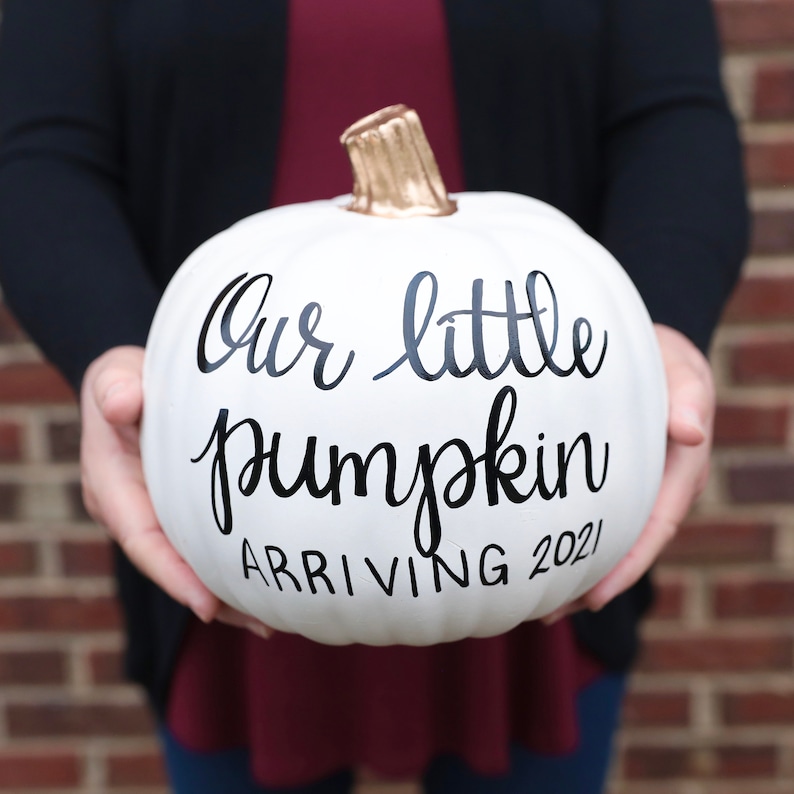 gender-reveal-pumpkin-custom-pregnancy-announcement-pumpkins-etsy