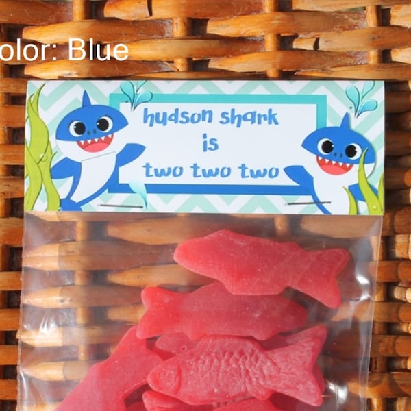 Baby Shark Inspired Party Favors | Baby Shark Birthday | 2nd Birthday | Fish Party Tops - Sold in sets of 1 dozen