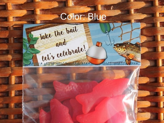 Fishing Wedding Shower Treat Bag Fishing Birthday Party Favors Take the  Bait Gone Fishing Goody Bags Sold in Sets of 1 Dozen 