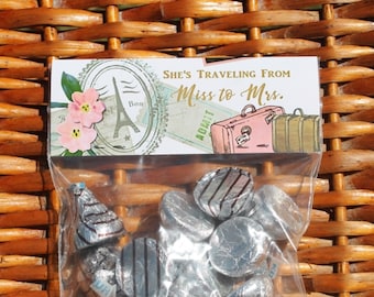 Bolsas de regalo de viaje para despedida de soltera: recuerdos de fiesta personalizados (juego de 12)