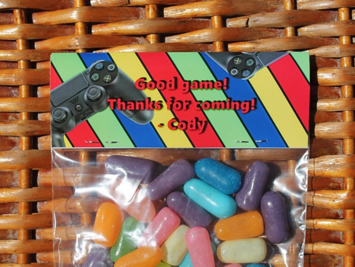 Game Over Treat Bags Gaming Party Tops Boy Birthday Treat Etsy