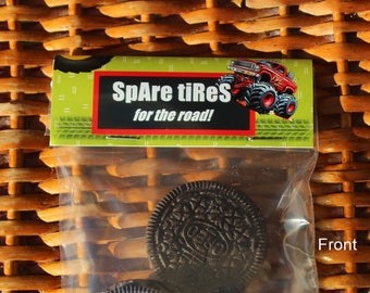 Monster Truck Birthday Party Treat Bags: Personalized Favors (1 Dozen)