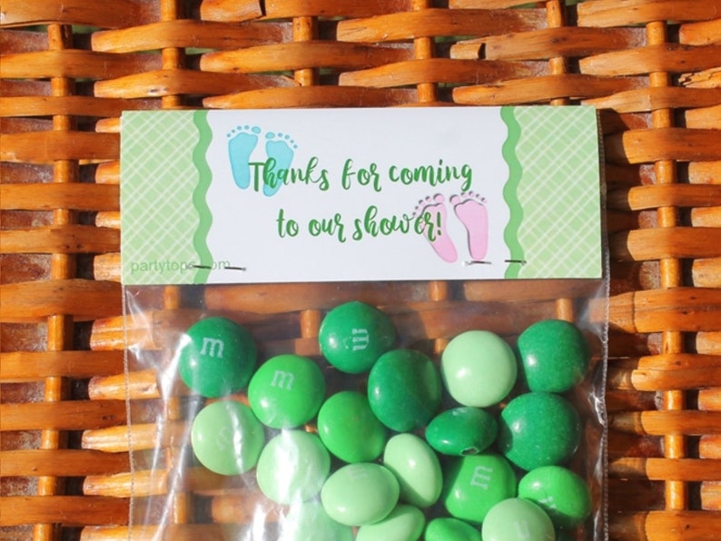 Twins Baby Shower Favors Party Tops Treat Bags Twins Etsy