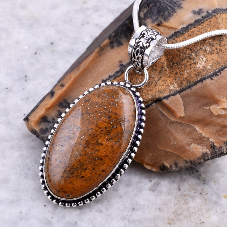 Genuine Jasper Gemstone Pendant,Jasper Silver Overlay Pendant For Women/'s Jewelry,Jasper Oval Shape Gemstone Pendant Jewelry,Jasper #SDSP54