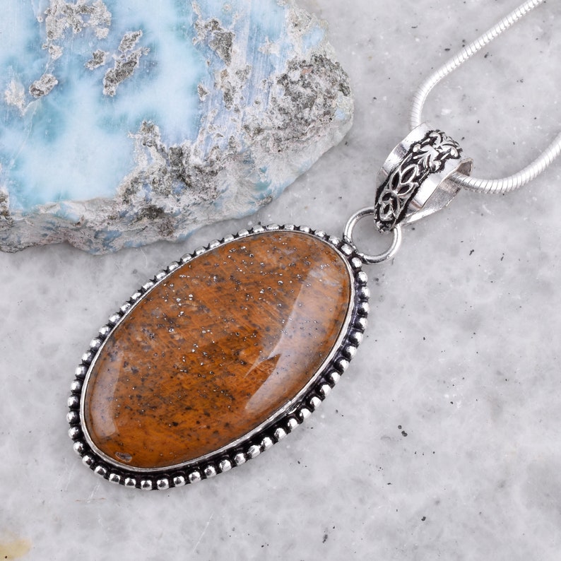 Genuine Jasper Gemstone Pendant,Jasper Silver Overlay Pendant For Women/'s Jewelry,Jasper Oval Shape Gemstone Pendant Jewelry,Jasper #SDSP54