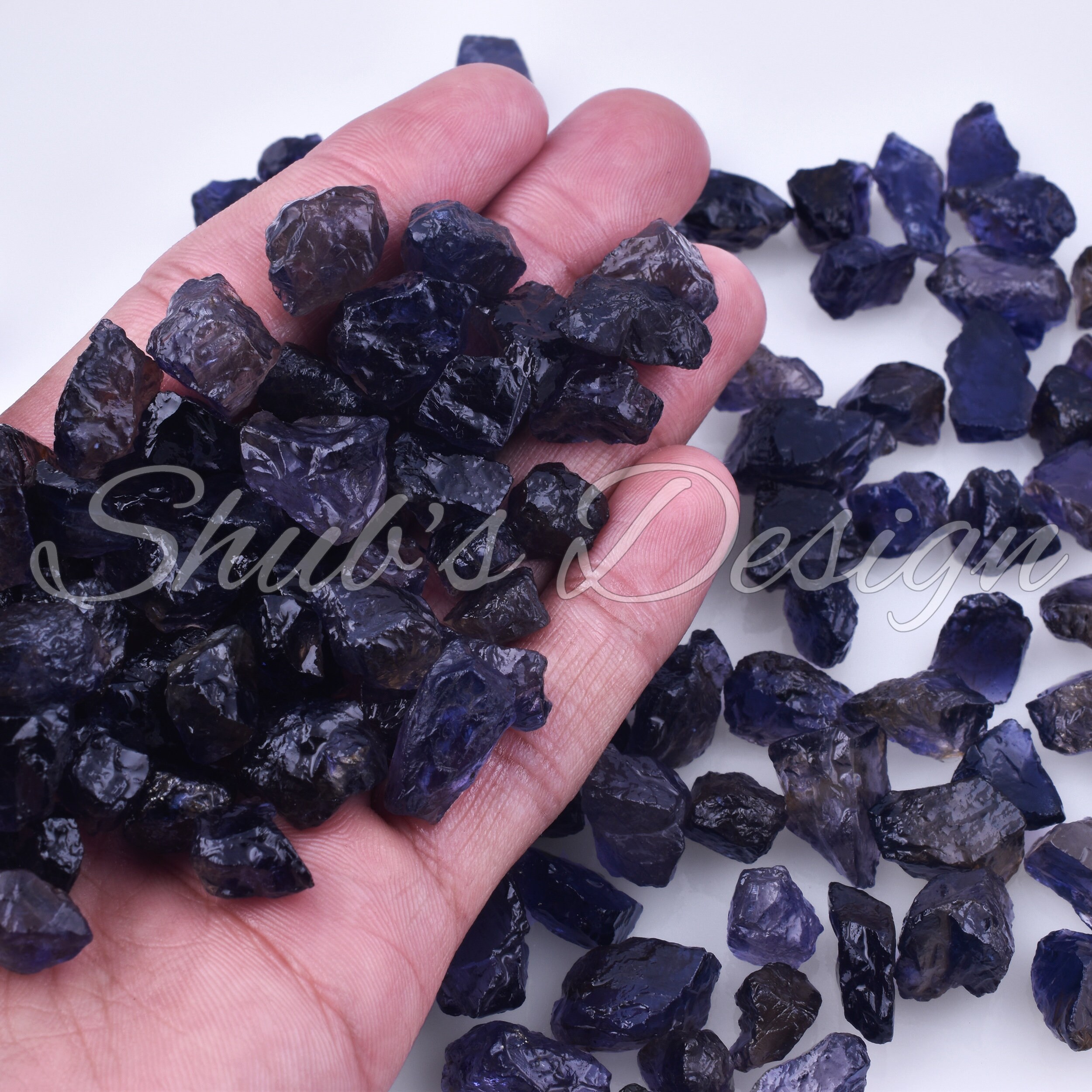 AAA Natural Iolite Rough Gemstones 100 Genuine Iolite Etsy