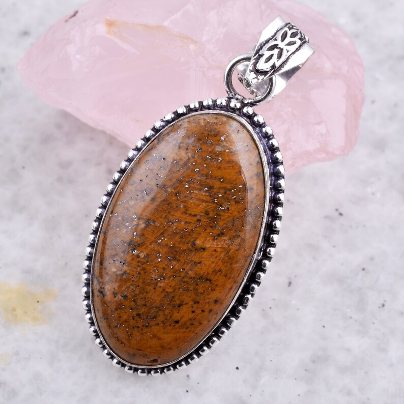 Genuine Jasper Gemstone Pendant,Jasper Silver Overlay Pendant For Women/'s Jewelry,Jasper Oval Shape Gemstone Pendant Jewelry,Jasper #SDSP54