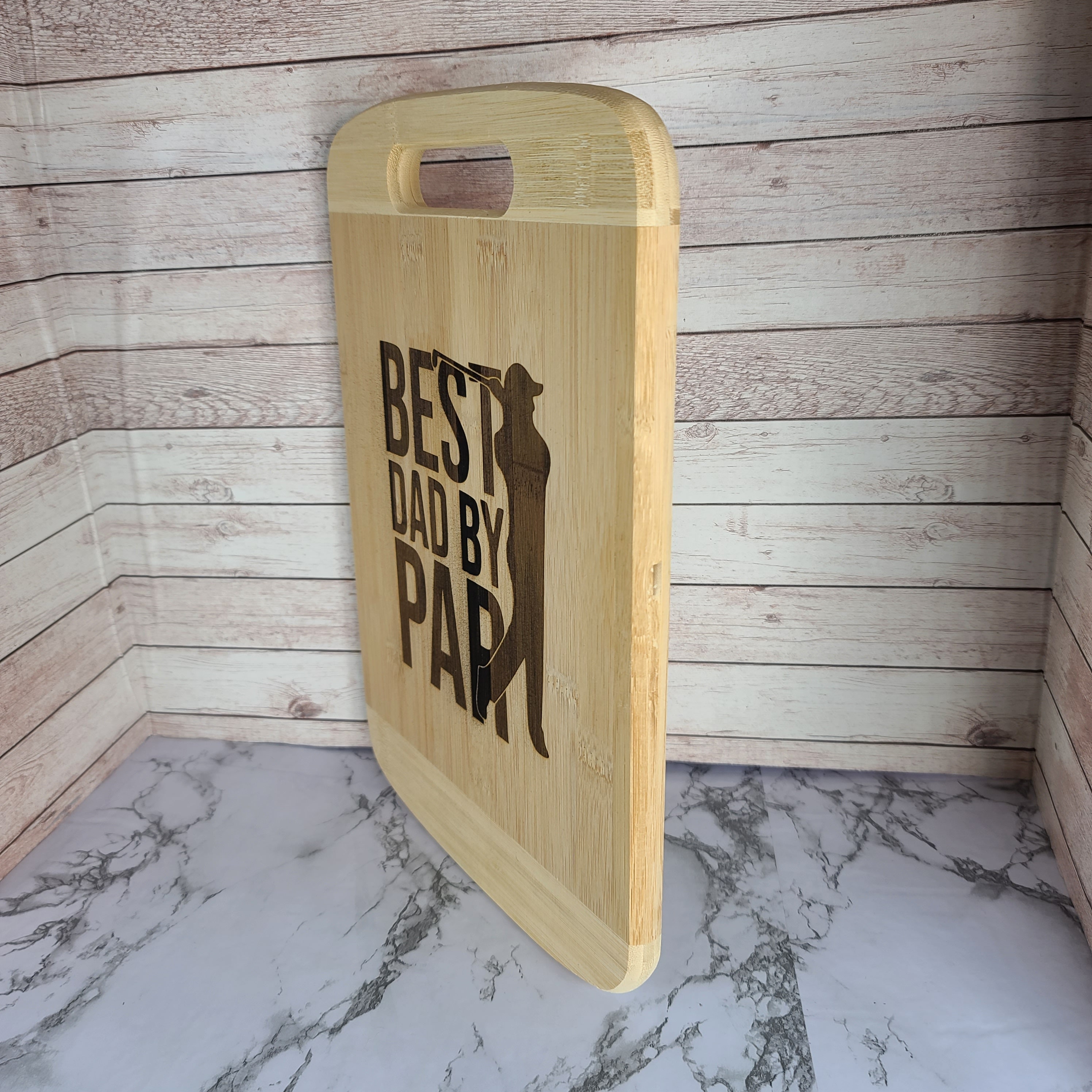 Best Dad By Par Cutting Board Chopping Board Best Cutting Etsy