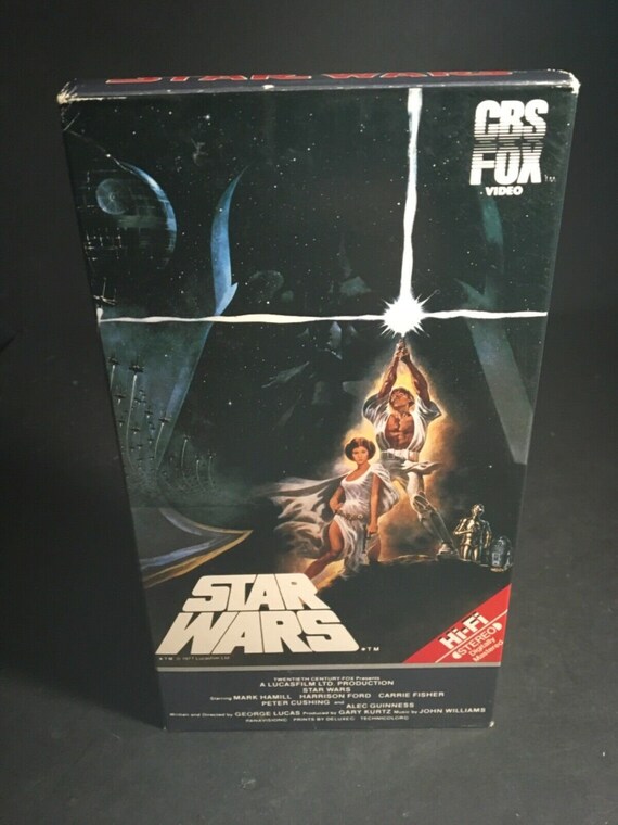 スターウォーズ (VHS、1984) レッドラベルテープ 1984 CBS フォックス 