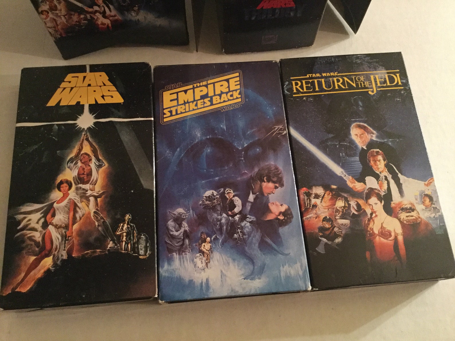 Vintage Star Wars Original Trilogy VHS Tapes Unaltered Etsy