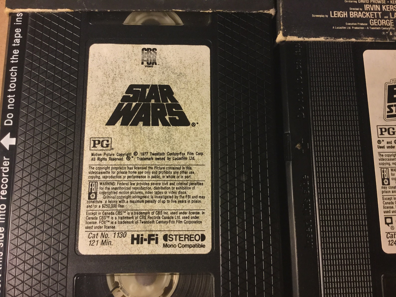 star wars trilogy vcr set