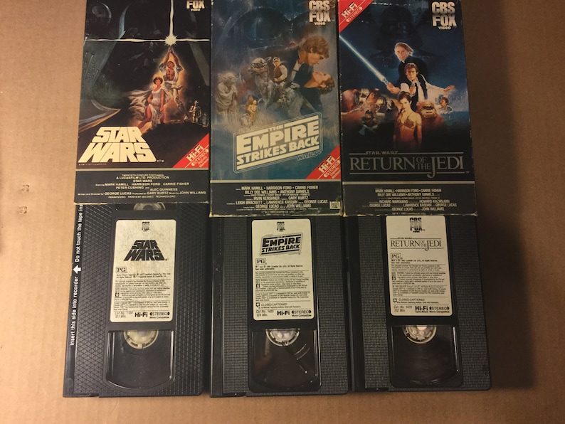 star wars trilogy vcr set
