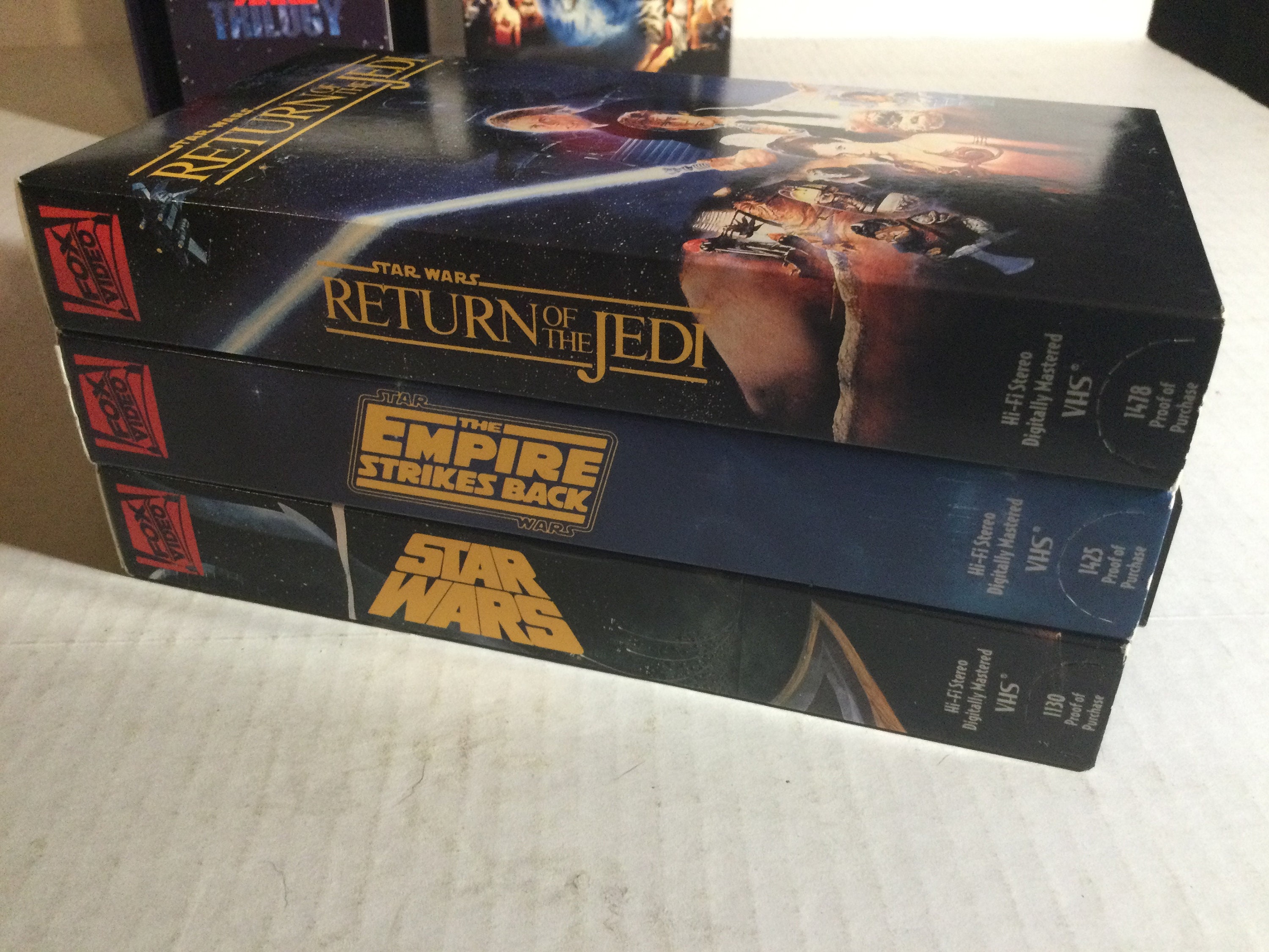 Vintage Star Wars VHS Trilogy Tapes CBS FOX HiFi Stereo Etsy Nederland