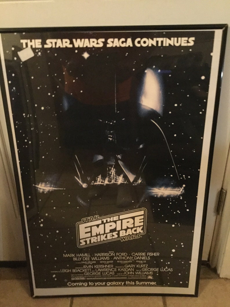 Darth Vader 1983 The Empire Strikes Back Vintage Star Wars Movie Poster