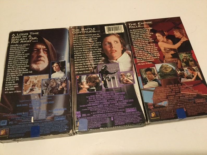 star wars trilogy vcr set