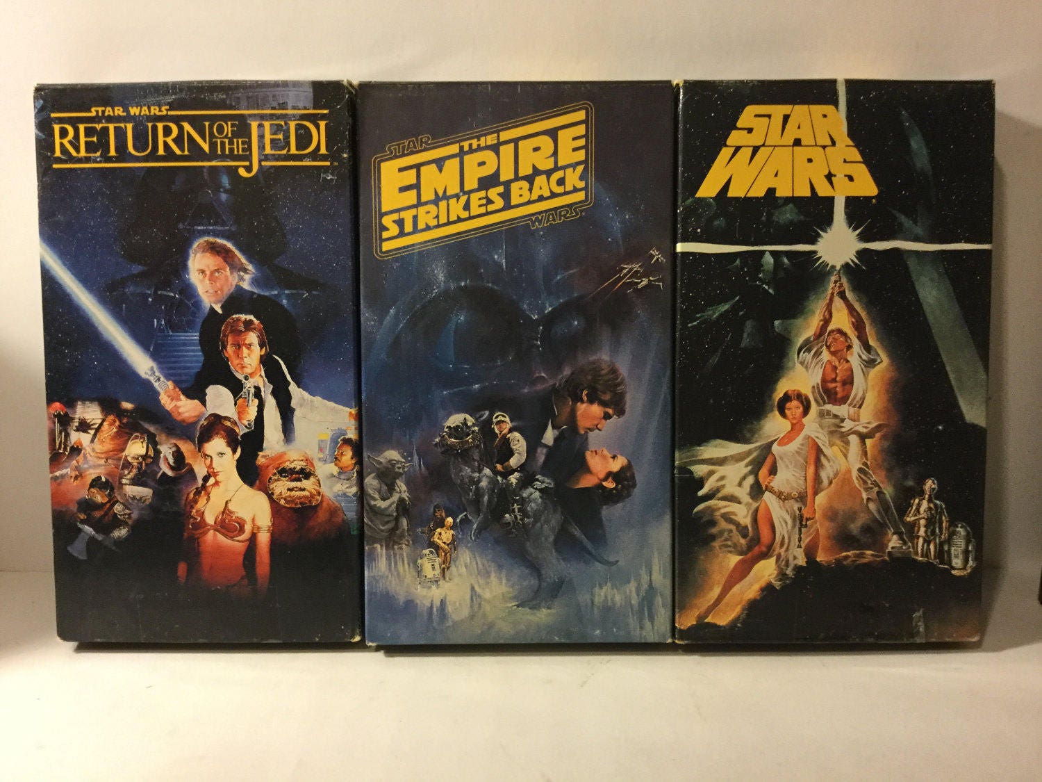 Vintage Star Wars Original Trilogy VHS Tapes 19771983 Etsy España