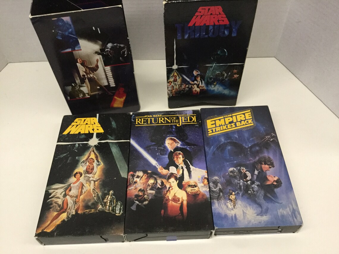star wars trilogy vcr set