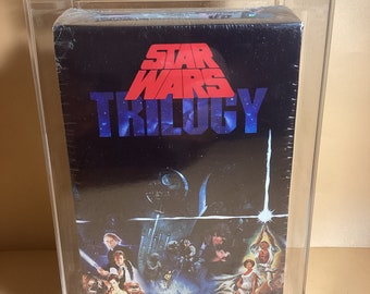 1990 Star Wars VHS Trilogy Box Set Factory Sealed Graded 1977 1984