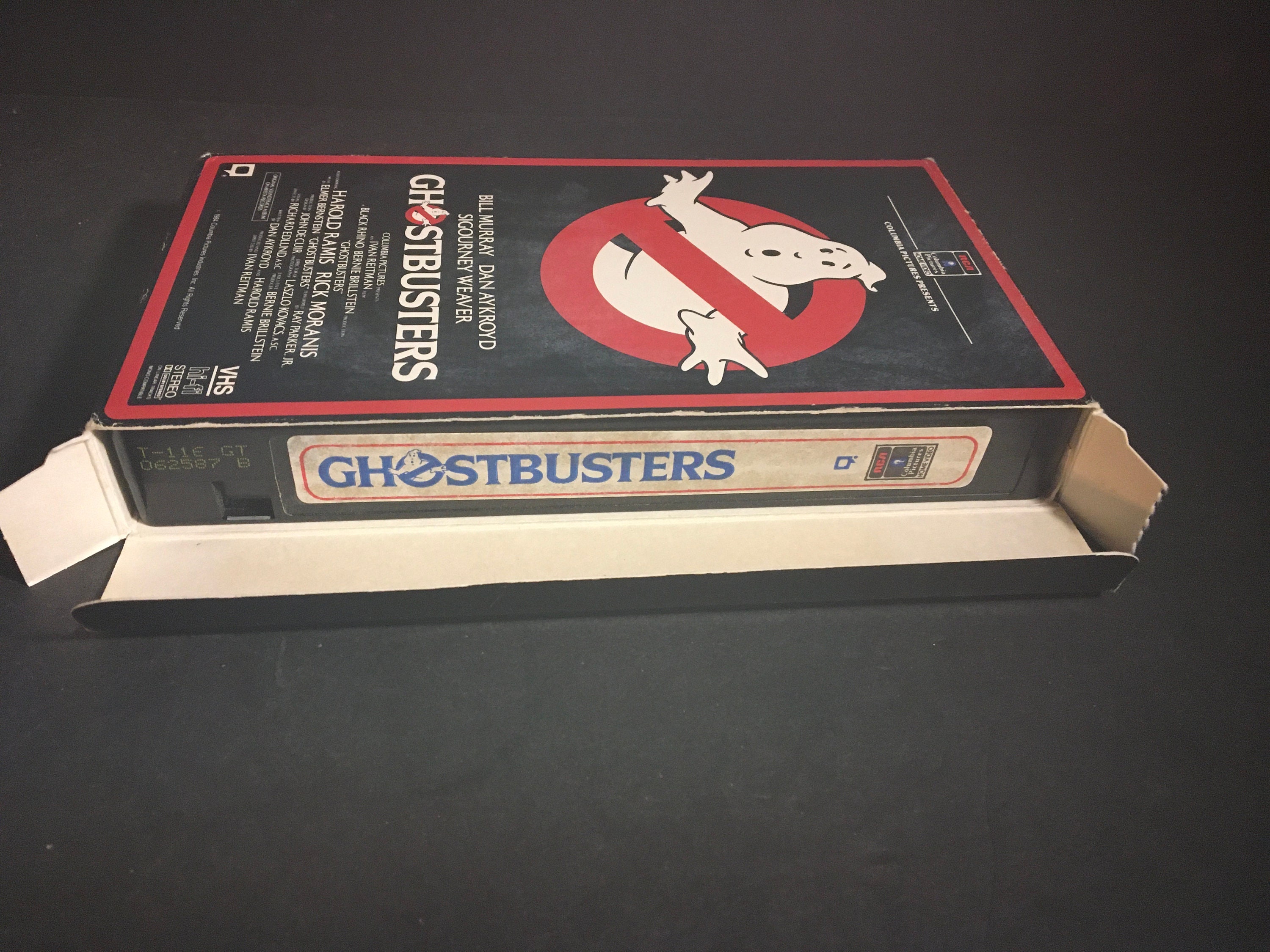 1984 Ghostbusters VHS Tape - Side Slide Out Case! - Etsy