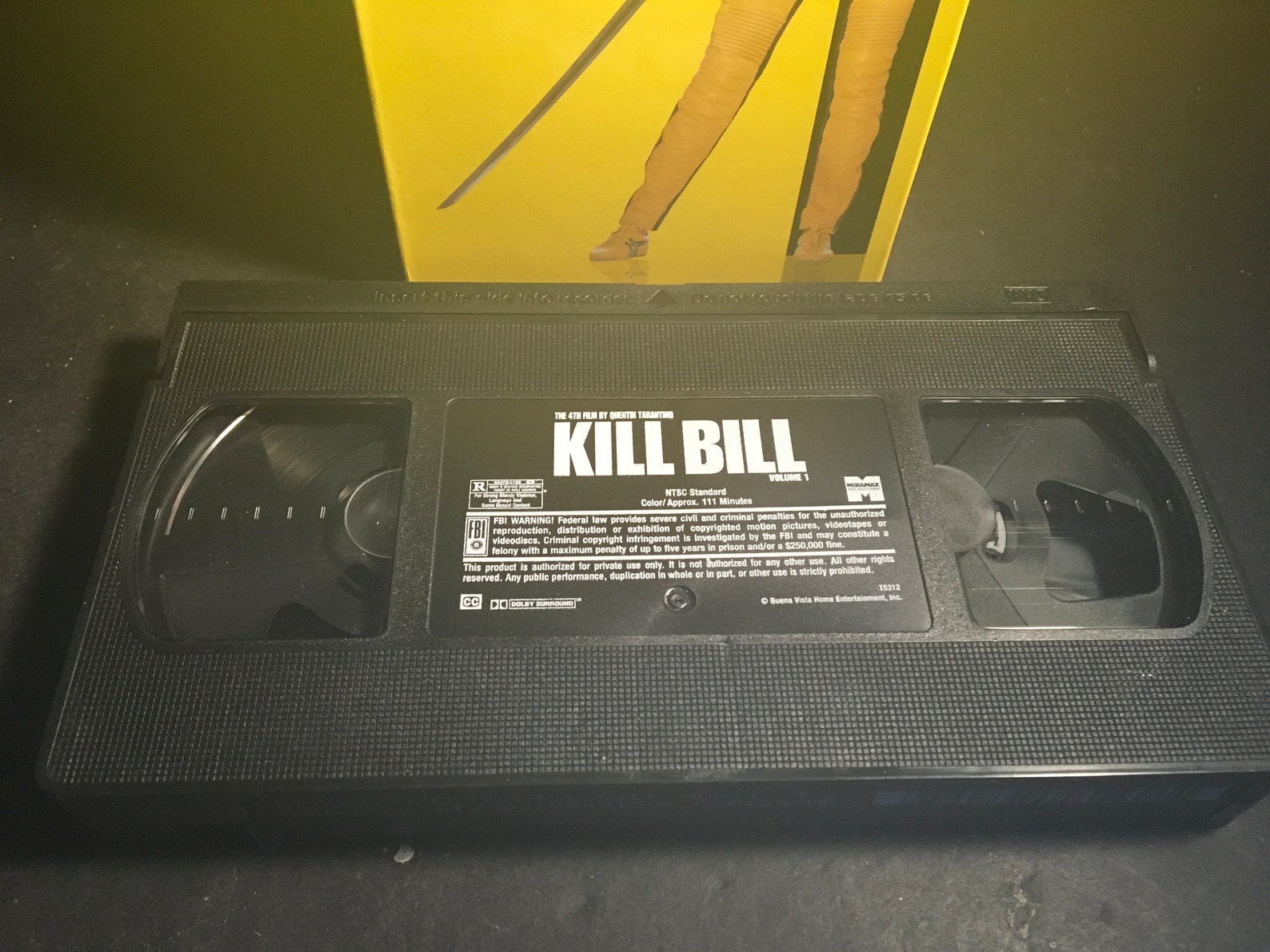 Kill Bill Volume 1 VHS Tape Quentin Tarantino Etsy
