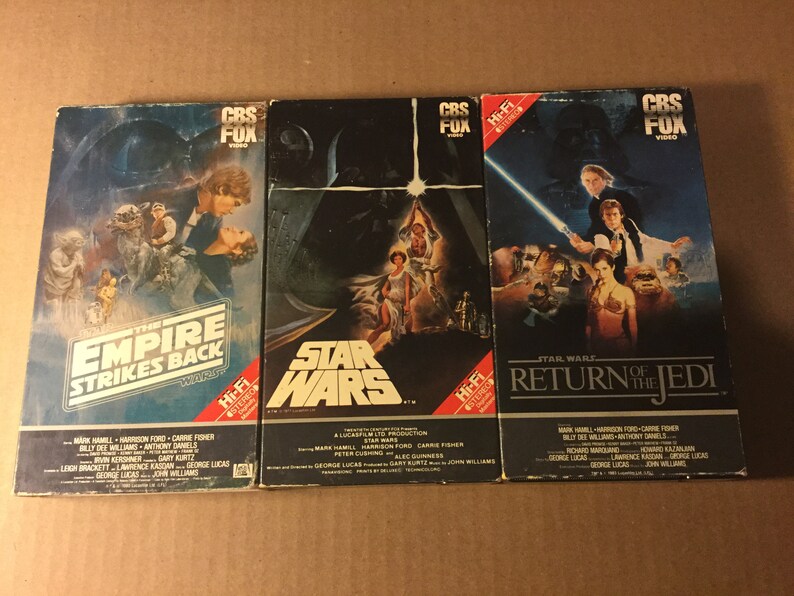 vhs star wars collection