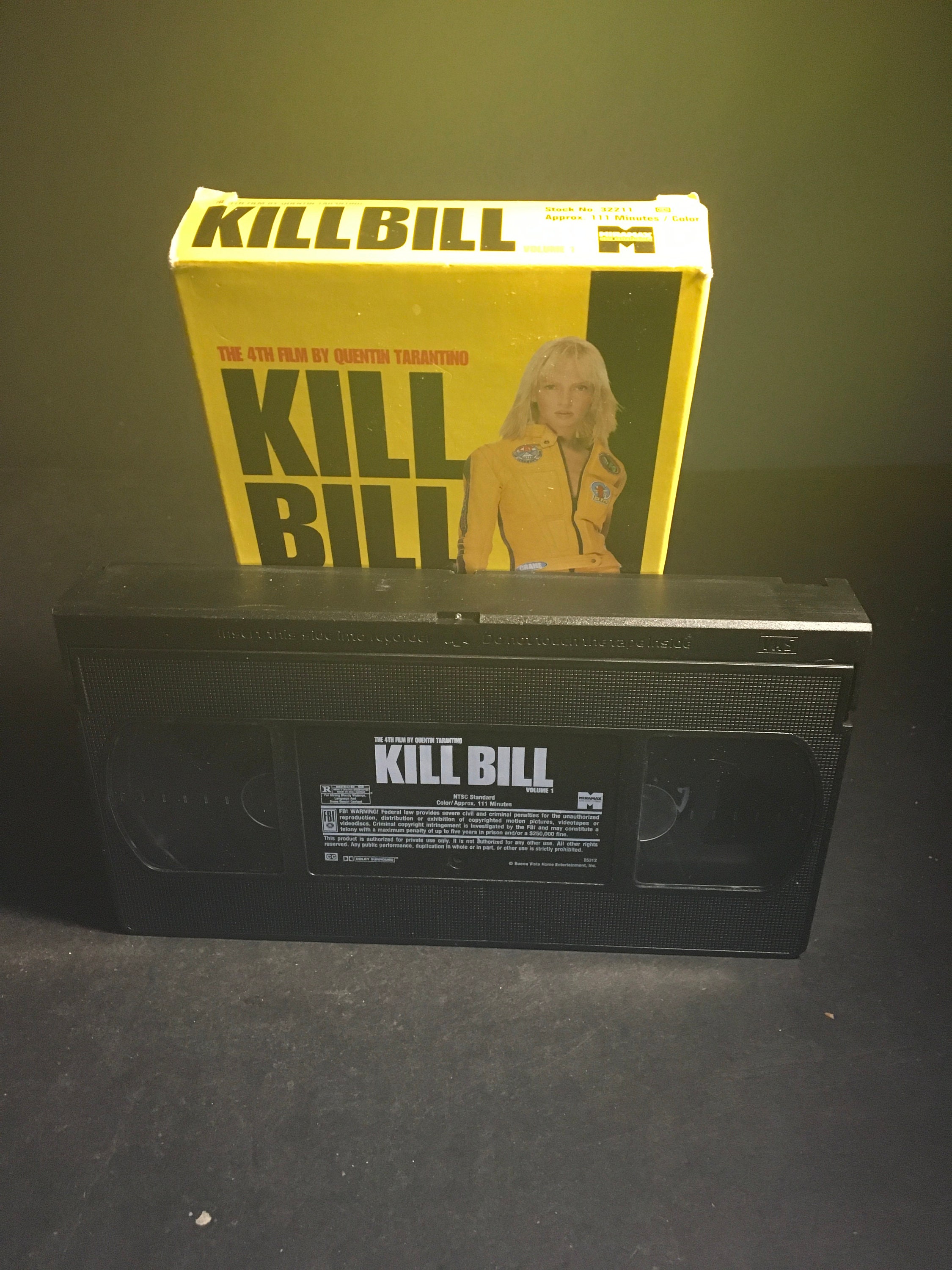 Kill Bill Volume 1 VHS Tape Quentin Tarantino Etsy