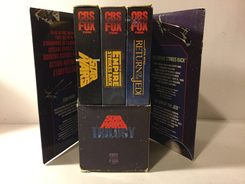 star wars trilogy vcr set