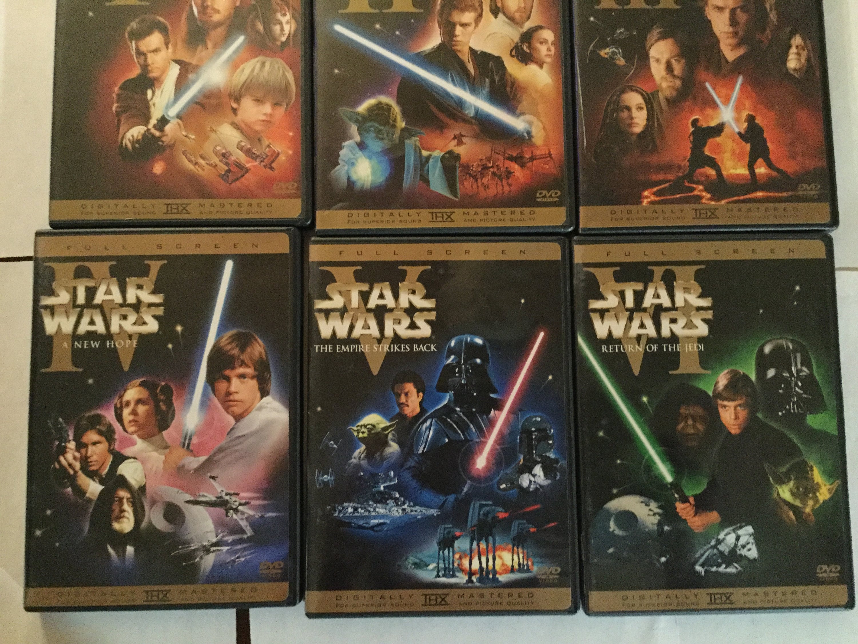 Star Wars Dvd Collection alle 6 Dvds 1-6 Trilogie und | Etsy