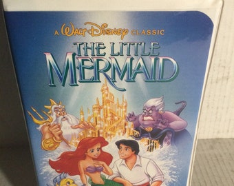 1989 Vintage Disney Black Diamond Little Mermaid VHS Tape w/ Banned Cover Artwork