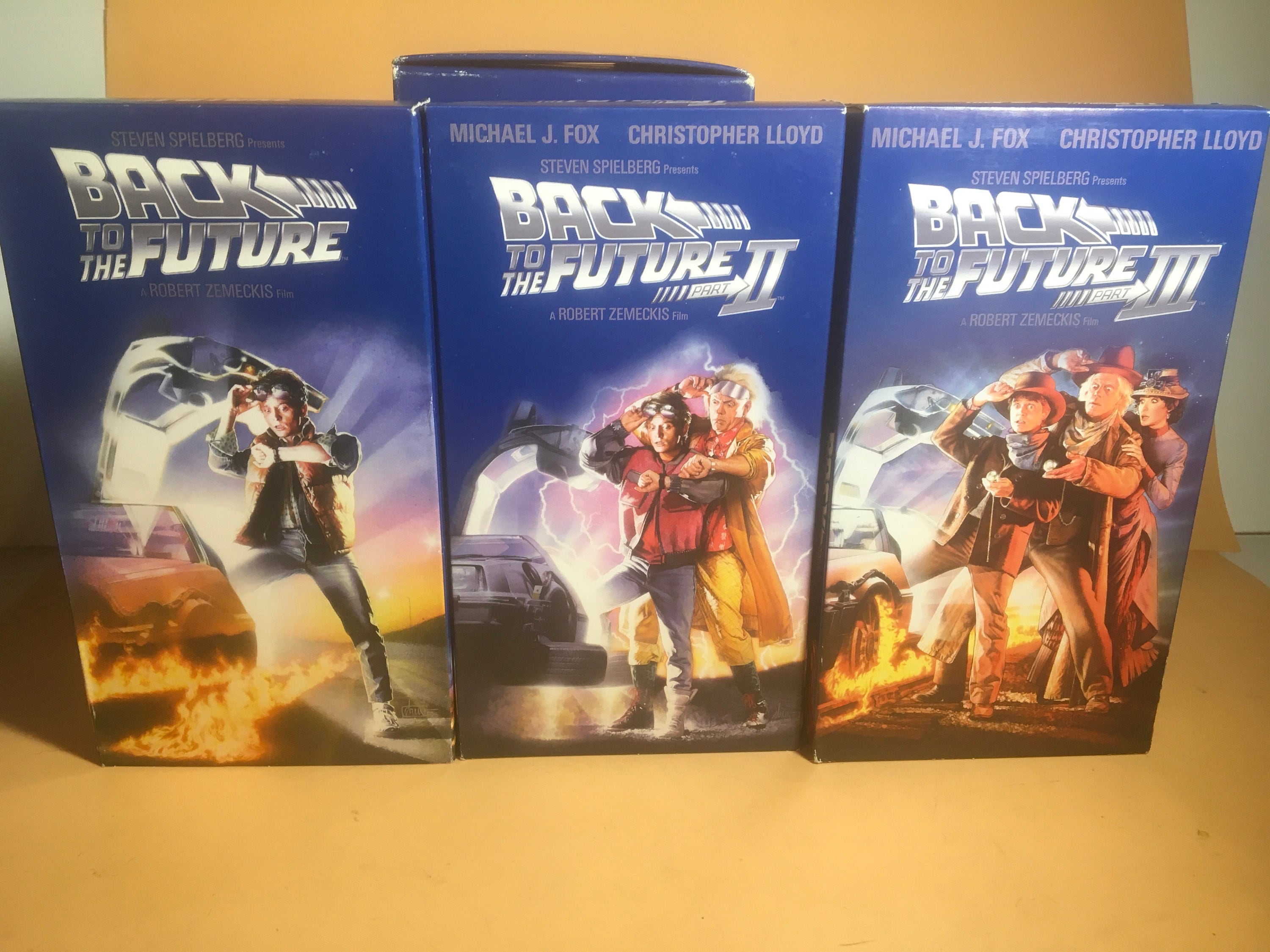 Back to the Future VHS Trilogy Box Set VCR Tapes Etsy