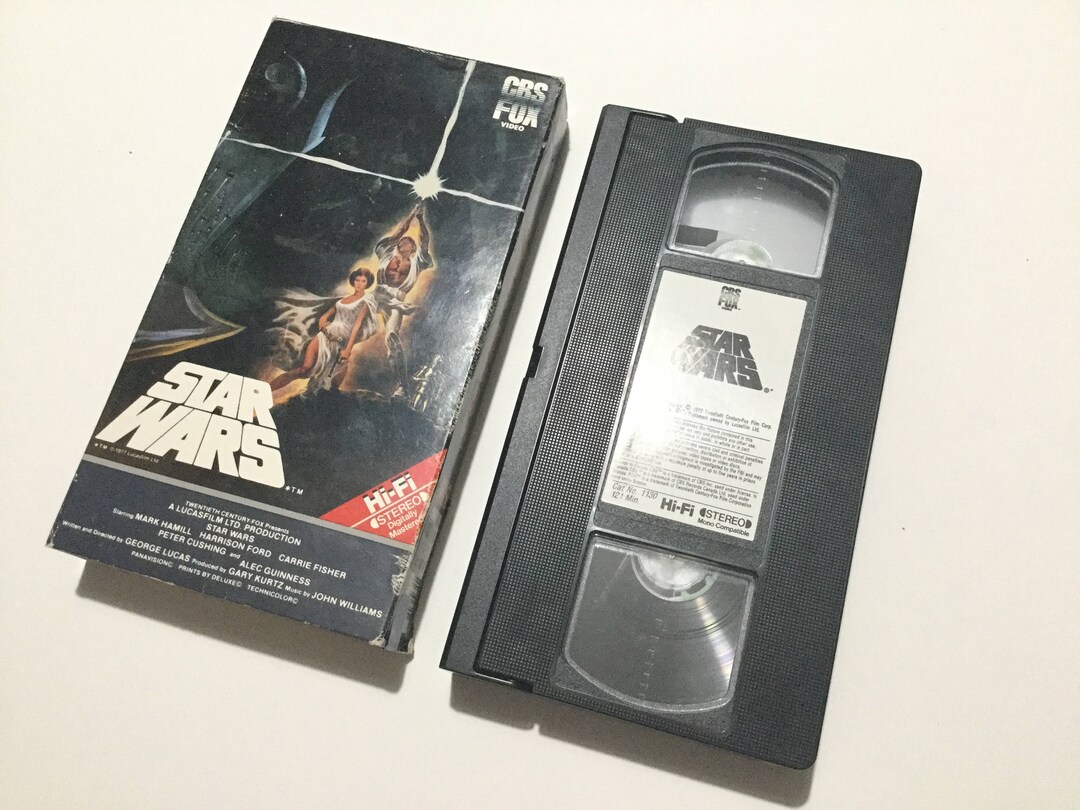 Vintage Star Wars 1st Release Original Star Wars Movie VHS Tape vcr Fox