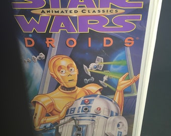 1985 Star Wars Droids Animated Cartoon VHS Tape