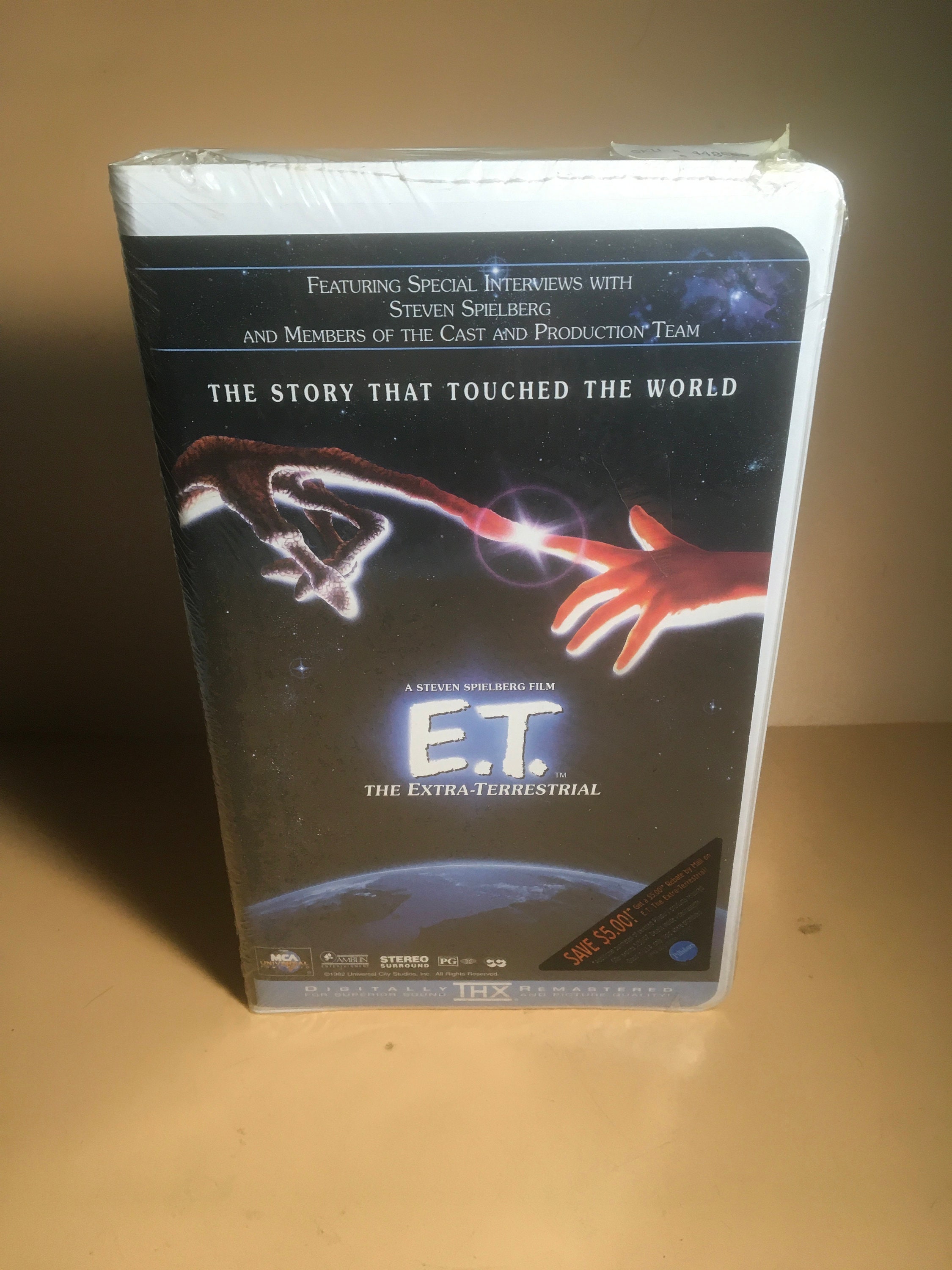 E.T. the Extraterrestrial VHS Tape Factory Sealed MCA Clamshell Etsy