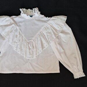 Broderie Anglaise Ruffle Blouse image 2